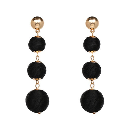 good quality   POM POM CRISPIN BALL DROP EARRINGS JEWELRY FASHION WOMEN STATEMENT EARRING