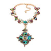 Bohemian Choker Collar Necklace 2020 Luxury Crystal Flower Necklaces & Pendants Bib Maxi Statement Necklaces G2105-1