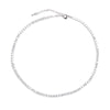 JUWANG AAA Cubic Zirconia Tennis Chokers Necklaces For Women Collier Crystal  Bling Bling Clavicle Chain Necklaces Jewelry