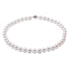 12mm Round South Sea Seashell Pearl Necklace Choker Necklace for Women 18(White Pink Purple Blue)