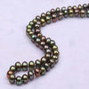 6-7mm AAA Peacock Green Necklace Flat Cultured Pearl Necklace Party Wedding Mother Gifts
