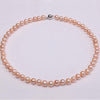 Genuine Purple Pink 6-7 mm Real Round Cultured Pearl Necklace 18