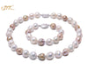 Jewelry Sets Necklace Set Multicolor Cultured Baroque Pearl Necklace and Bracelet Party jewelry Gift AAA 18.5