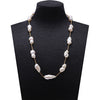 Long Pearl Baroque Pearl Necklace South Sea Fine White Cultured Baroque Pearl Necklace Party AAA 16-32