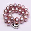 Natural 7-9mm AAA Lavender Round Pearl Bracelet Wedding Gifts