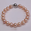 Pearl Braceletes for Women 8-13mm Pink Round Pearl Bracelet Jewelry 7.5