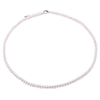Pearl Necklace Choker White Pink Lavender Pearl Necklace Pearl Necklace Adjustable Length 18 (4.5-5.5mm)
