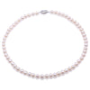 Pearl Necklaces Jewelry 5-12mm White Flatly Round Pearl Necklace Choker for Women 18