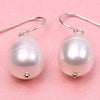 Silver Earrings 925 Pearl Earrings Drop- Shaped Pearl Drop Earrings Fine 100% Real 2020