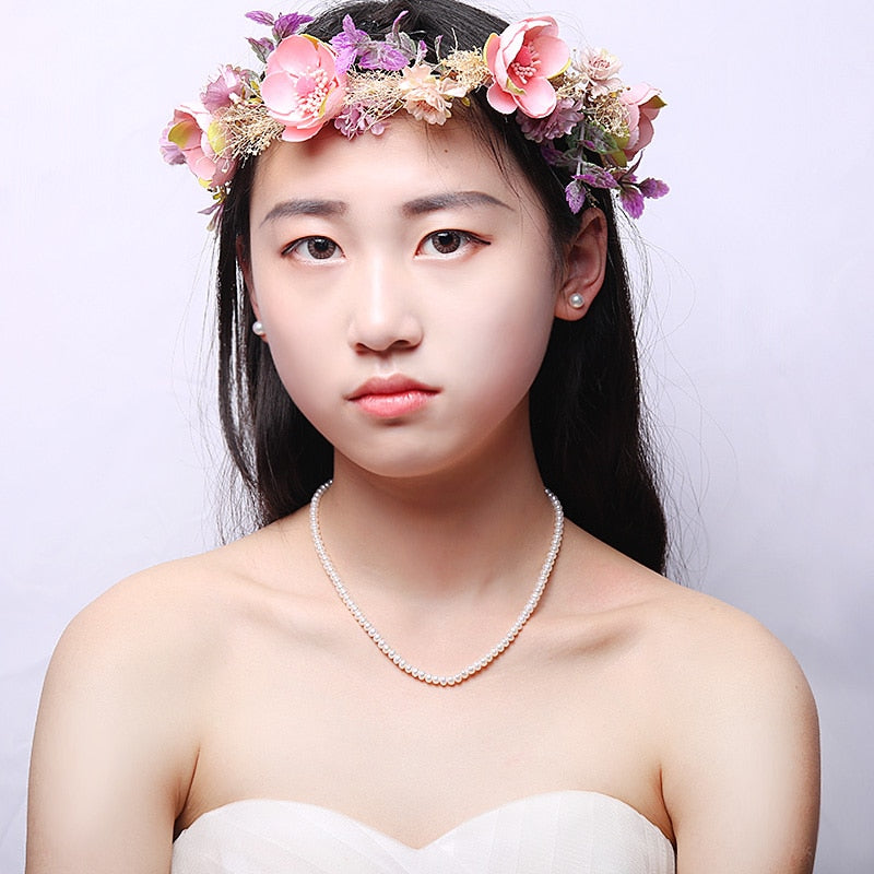 Small Pearl Necklace Natural Cultured Choker Necklace for Girl Real Pearl Party Necklace (5-6mm)