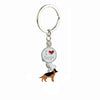 Jack Russell Terrier Keychain For Women Men Bulldog Shepherd Dog Pendant Key Ring Pet Jewerly Friends Christmas Gift llavero