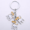 Jack Russell Terrier Keychain For Women Men Bulldog Shepherd Dog Pendant Key Ring Pet Jewerly Friends Christmas Gift llavero