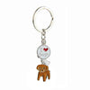 Jack Russell Terrier Keychain For Women Men Bulldog Shepherd Dog Pendant Key Ring Pet Jewerly Friends Christmas Gift llavero
