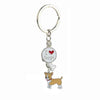 Jack Russell Terrier Keychain For Women Men Bulldog Shepherd Dog Pendant Key Ring Pet Jewerly Friends Christmas Gift llavero