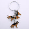 Jack Russell Terrier Keychain For Women Men Bulldog Shepherd Dog Pendant Key Ring Pet Jewerly Friends Christmas Gift llavero