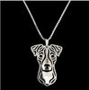 Jack Russell Terrier necklace pendant jewelry golden colors plated