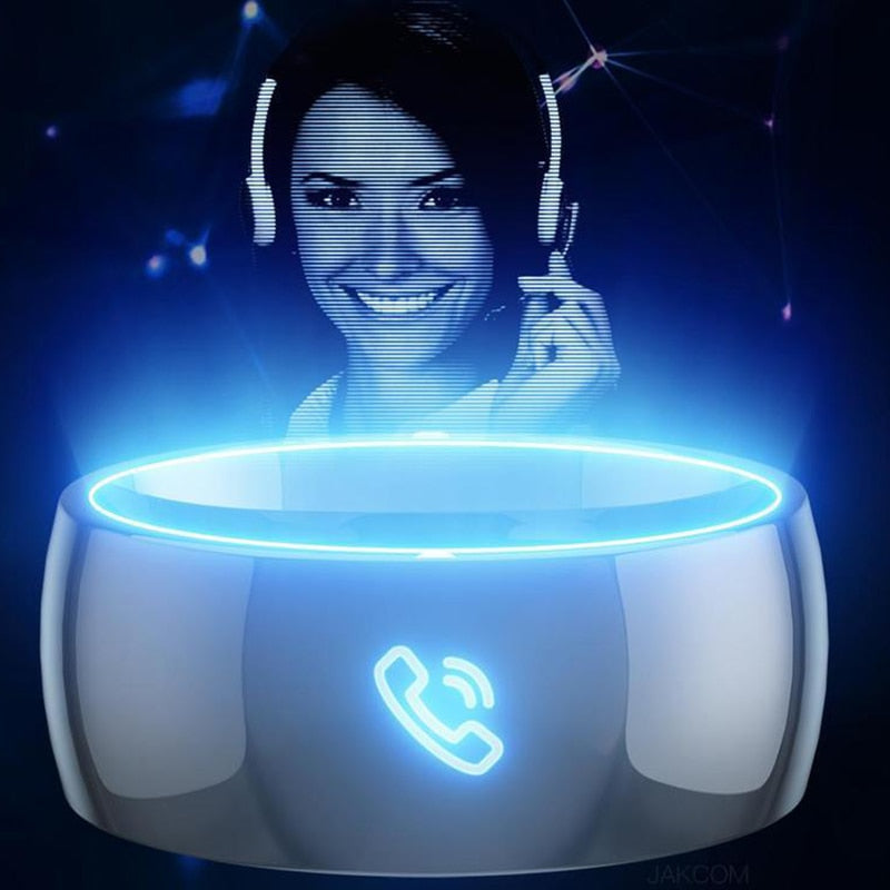 Jackcom R4 Smart Ring Wearable Device NFC Magic Ring Waterproof Health Men Women Ring Jewelry For IOS Android Phone Black Ring