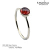 January Droplet Ring 100% 925 Sterling Silver Garnet Crystal Birthstones Rings for Women Original Fine Luxury Jewelry Wholesale