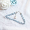 Japan And South Kpop Blue Lace Velvet Wave Necklace Short Clavicle Chain For Woman Witcher Jewelry
