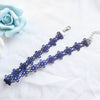 Japan And South Kpop Blue Lace Velvet Wave Necklace Short Clavicle Chain For Woman Witcher Jewelry