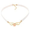 Japan Anime Choker Necklace Two Color Magic Card Cherry Wing Five-Pointed Star Pink Collar Necklace Beautiful Accessories