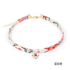 Japan Fabric Printed Fox Cat Hands Summer Girls Woman Choker Vintage Clavicular Chain Short Necklace Jewelry-YY