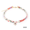 Japan Fabric Printed Fox Cat Hands Summer Girls Woman Choker Vintage Clavicular Chain Short Necklace Jewelry-YY