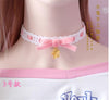 Japan velvet  flower pendant Choker Harajuku Cute Lolita Ribbon Chain Cosplay Women Necklace B589