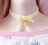 Japan velvet  flower pendant Choker Harajuku Cute Lolita Ribbon Chain Cosplay Women Necklace B589