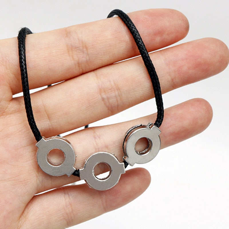 Japanese Figure Uchiha Itachi Rope Chain Choker Necklace Jewelry Cosplay Trinket for Cartoon Fans Jewelry Accessories