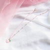 Japanese Kpop 2021 Spring Pink Peach Heart Pendant Choker Short Clavicle Necklaces For Girl Cute Aesthetic Jewelry
