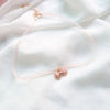 Japanese Kpop 2021 Spring Pink Peach Heart Pendant Choker Short Clavicle Necklaces For Girl Cute Aesthetic Jewelry