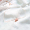 Japanese Kpop 2021 Spring Pink Peach Heart Pendant Choker Short Clavicle Necklaces For Girl Cute Aesthetic Jewelry