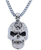 JczR.Y Vintage Skull Pendant Necklace Stainless Steel Gothic Skeleton Necklace for Men Women Punk Jewelry Gift