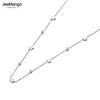 JeeMango Bohemia Titanium Steel Star CZ Crystal Choker Necklace Beach Jewelry Pendant Chain Necklace For Women JN19124