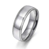 JeeMango Trendy Smooth Ring 316 Stainless Steel Anniversary Rings Jewelry For Men & Women Ring Drop Shipping R17157