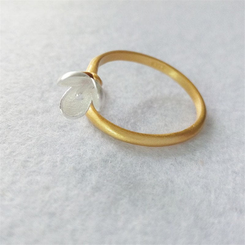 2020 Personality 925 Sterling Silver Ring Jewelry Silver Flower Opening Ring Female Creative Fine Jewelry