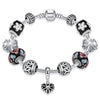 925 Sterling Silver Heart Charm Bracelet for Women DIY Murano Glass Beads Woman Fashion Jewelry Classic Bracelet