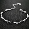 Fine Jewelry Genuine 925 Sterling Silver Bracelets For Women Natural Crystal Bangle Bracelet Accessory