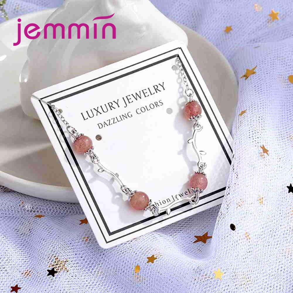 Hot New Design Women Opal Stone Ball Pendant Bracelet Vintage 925 Silver Chain Charm Bracelet For Girls Jewelry Gift