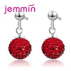 Hot Sale Factory Price Multicolor Ball Shape 925 Sterling Silver Pendant Earrings For Women Girls Accessories Jewelry