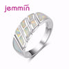 New Arrived Men Opal Rings For Party Wedding Jewelry Accessory S925 Sterling Silver Geometric Women Engagement Ring For