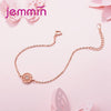 New Bohemia Style Flower Pendant Bracelets For Women Fashion Jewelry 925 Sterling Silver Adjustable Size Hand Chain
