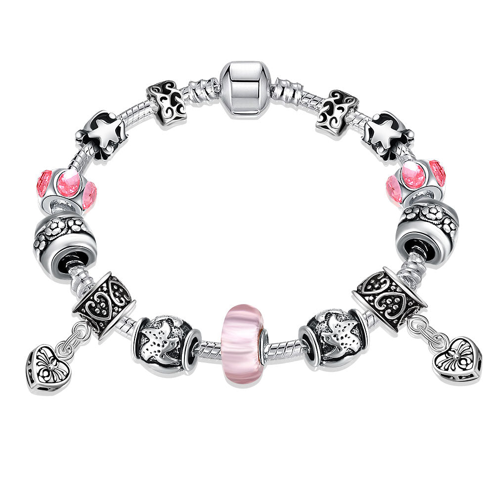 New Fashion DIY Charm European Beads For Women 925 Silver Chain Beads Jewelry Vintage Antique Silver Free shipping