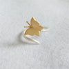 Top Quality Adjustable Size Ring 925 Sterling Silver Jewelry Gold Butterfly Female Opening Rings Creative Wholesale