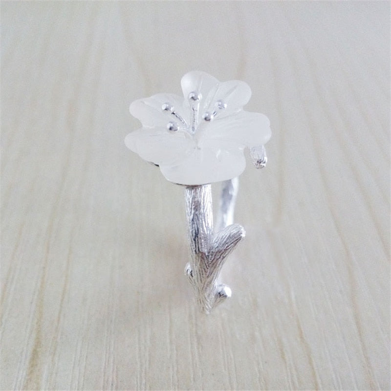 Women 925 Sterling Silver Jewelry Opening Ring of Female Creative Adjustable Szie Jewelry Korean Style Jewelry Rings