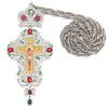 Jesus Cross Pectoral  Crown Religious Icon byzantine Catholic Crucifix Necklace 120CM long chain 190*80 Religious with box