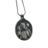 Jesus Shepherd Dog Pendant Men's Vintage Necklace Sweater Chain
