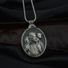 Jesus Shepherd Dog Pendant Men's Vintage Necklace Sweater Chain