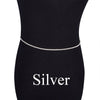 Jewdy Simple Style Rhinestone Waist Chain for Women Gilrs Summer Sexy Crystal Shiny Body Chain Accessories Jewlelry Gifts